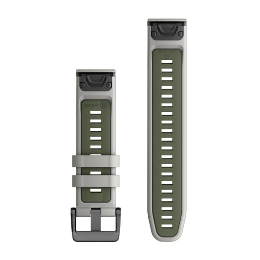 Curea silicon - QuickFit 22 watch band - Fog Gray Moss