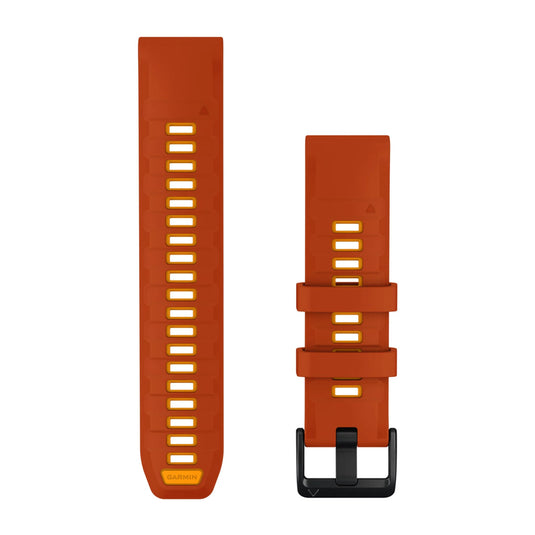 curea silicon - QuickFit 22 watch band - Autumn Orange I Spark Orange