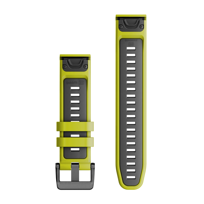 Încărcați imaginea în vizualizatorul Galerie, Curea silicon - QuickFit 22 watch band - Electric Lime | Graphite
