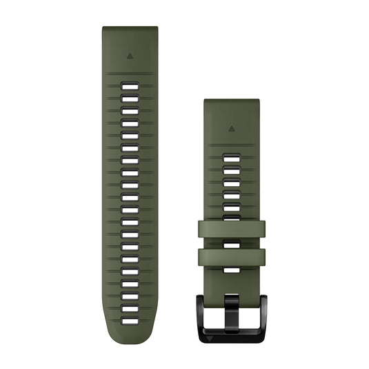 Curea silicon - QuickFit 22 watch band - Moss | Graphite