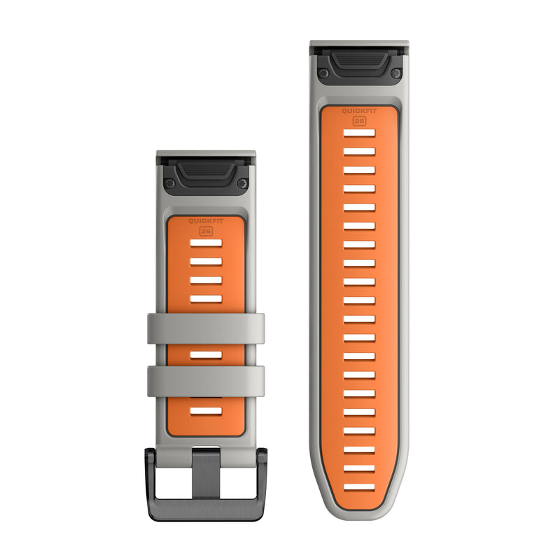 Încărcați imaginea în vizualizatorul Galerie, Curea silicon - QuickFit 26 - Fog Gray | Ember Orange
