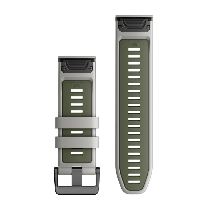 Încărcați imaginea în vizualizatorul Galerie, Curea silicon - QuickFit 26 - Fog Gray | Moss
