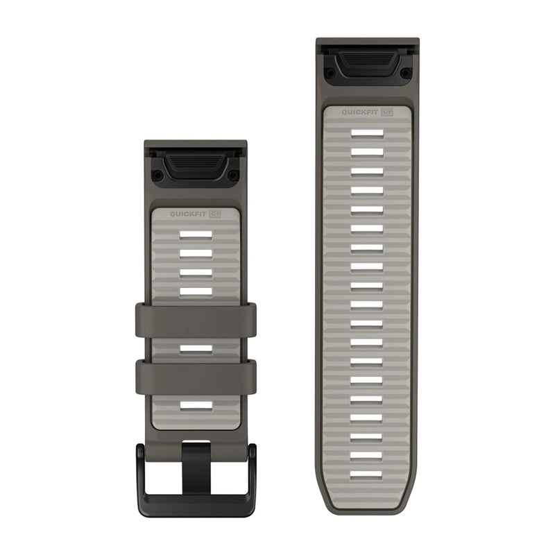 Încărcați imaginea în vizualizatorul Galerie, curea silicon - QuickFit 26 watch band - Pebble Gray I Silver Gray

