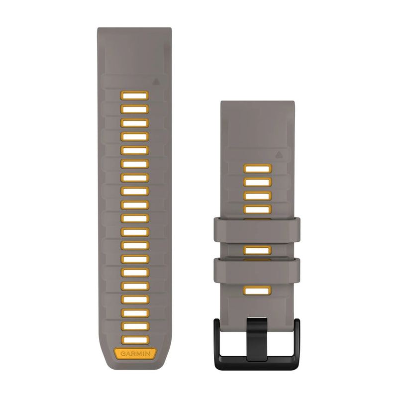 Încărcați imaginea în vizualizatorul Galerie, curea silicon - QuickFit 26 watch band - Silver Gray I Yellow Flare
