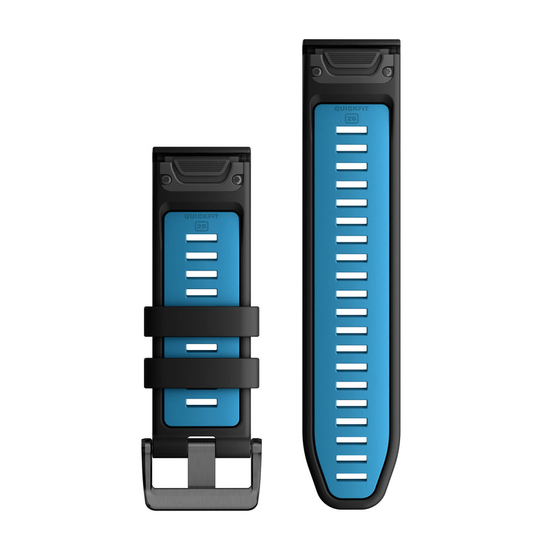 Încărcați imaginea în vizualizatorul Galerie, Curea silicon - QuickFit 26 - Black | Cirrus Blue
