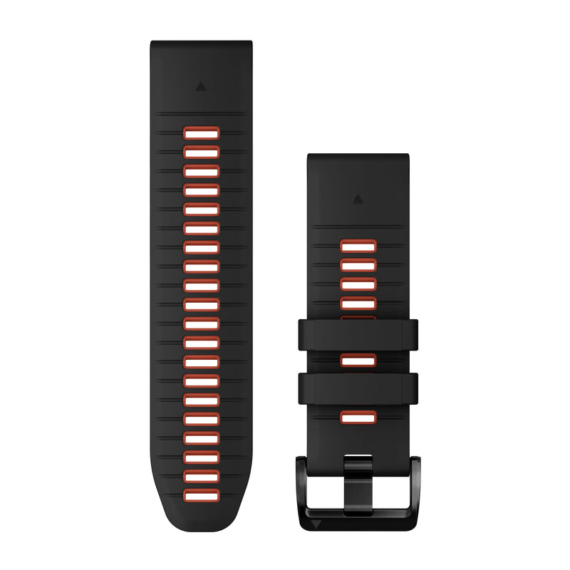 Încărcați imaginea în vizualizatorul Galerie, Curea silicon - QuickFit 26 - Black | Flame Red
