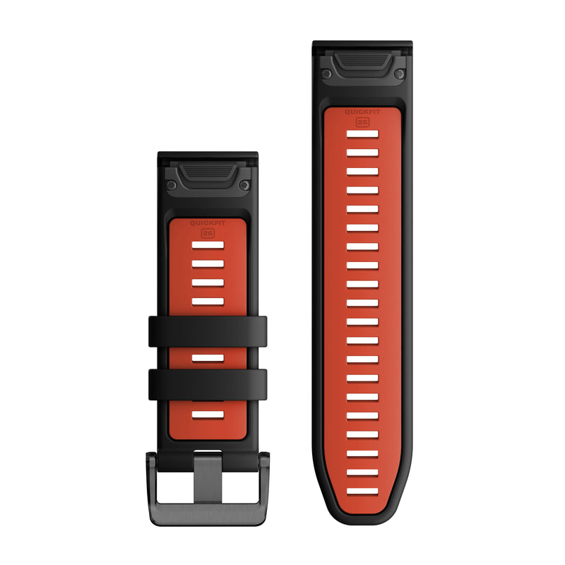Încărcați imaginea în vizualizatorul Galerie, Curea silicon - QuickFit 26 - Black | Flame Red
