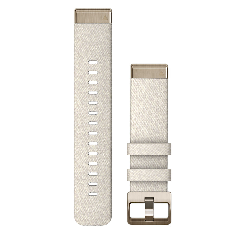 Încărcați imaginea în vizualizatorul Galerie, Curea nailon - QuickFit 20 - cream heathered/cream gold hardware

