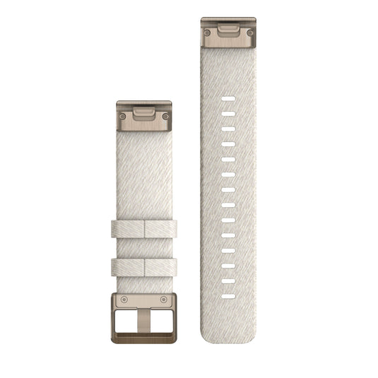 Curea nailon - QuickFit 20 - cream heathered/cream gold hardware