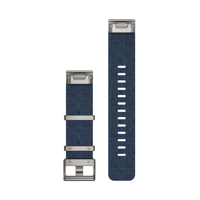 Load image into Gallery viewer, Curea nailon - QuickFit 22 - MARQ Jacquard-Wave - blue nylon
