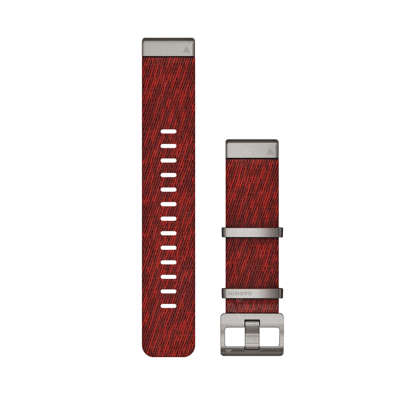 Încărcați imaginea în vizualizatorul Galerie, Curea nailon - QuickFit 22 - MARQ Jacquard-Wave - red nylon
