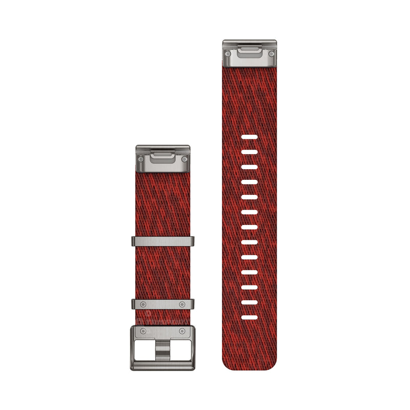 Încărcați imaginea în vizualizatorul Galerie, Curea nailon - QuickFit 22 - MARQ Jacquard-Wave - red nylon
