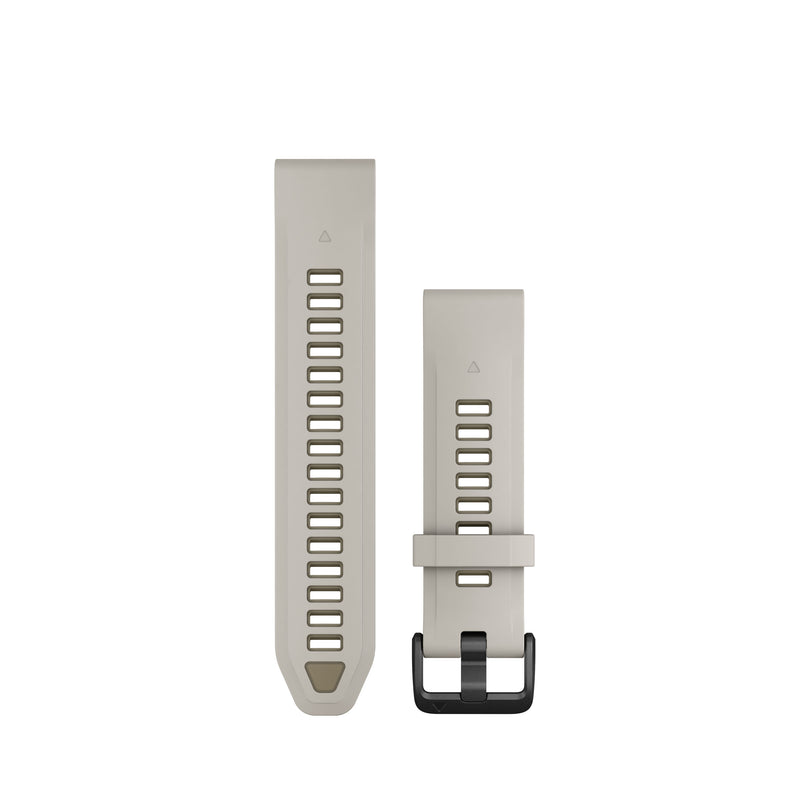Load image into Gallery viewer, Curea silicon - QuickFit 20 watch band - Fog gray | Dark sandstone Silicone
