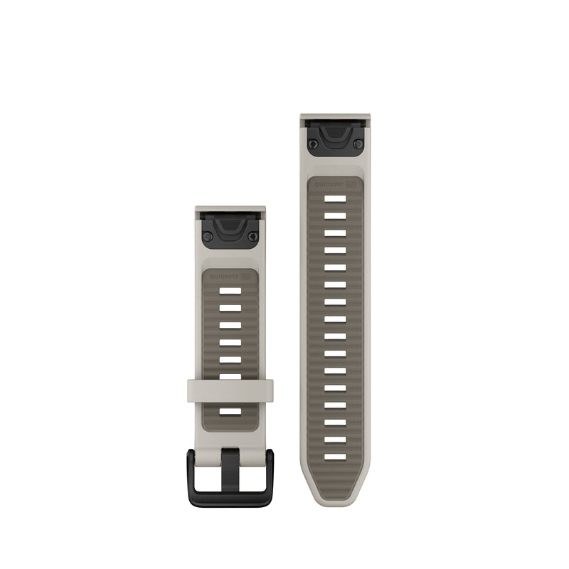 Load image into Gallery viewer, Curea silicon - QuickFit 20 watch band - Fog gray | Dark sandstone Silicone
