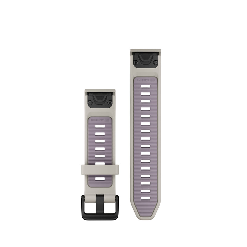 Load image into Gallery viewer, Curea silicon - QuickFit 20 watch band - Fog gray | Lavender Silicone
