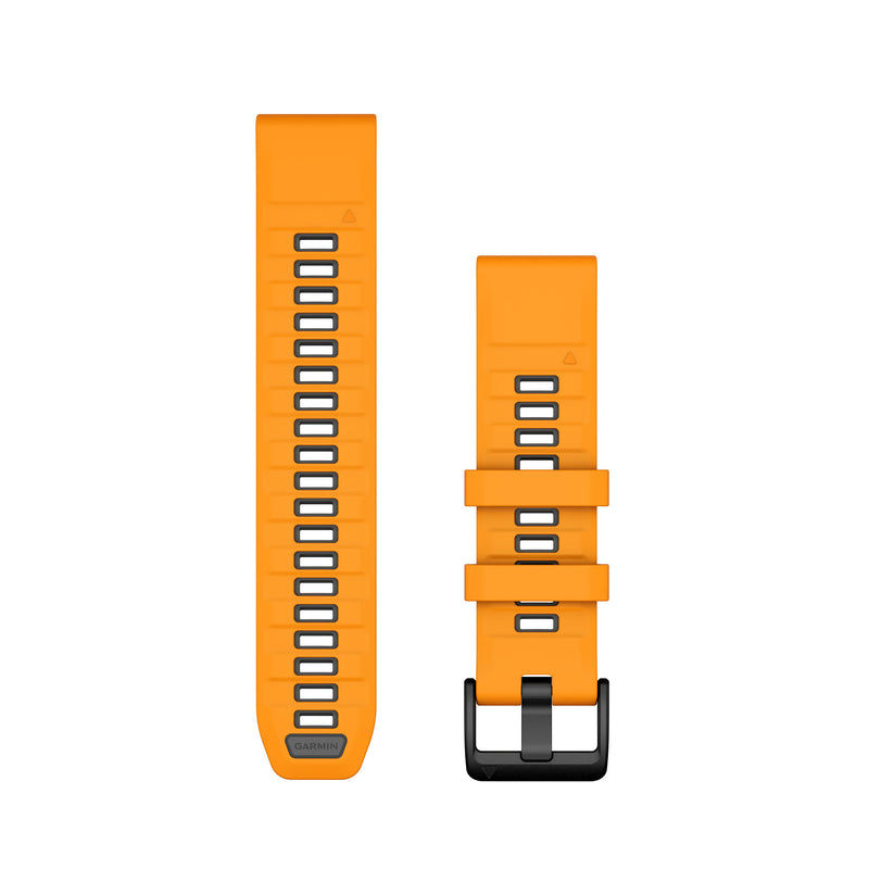 Încărcați imaginea în vizualizatorul Galerie, Curea silicon - QuickFit 22 watch band - Spark orange | Graphite Silicone
