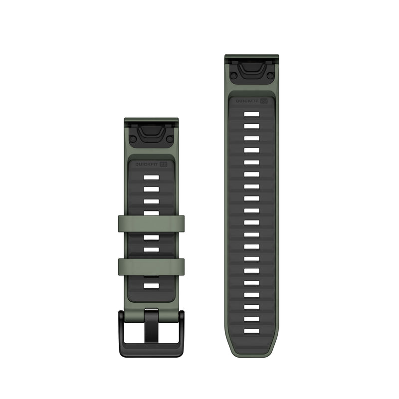 Încărcați imaginea în vizualizatorul Galerie, Curea silicon - QuickFit 22 watch band - Willow | Graphite Silicone
