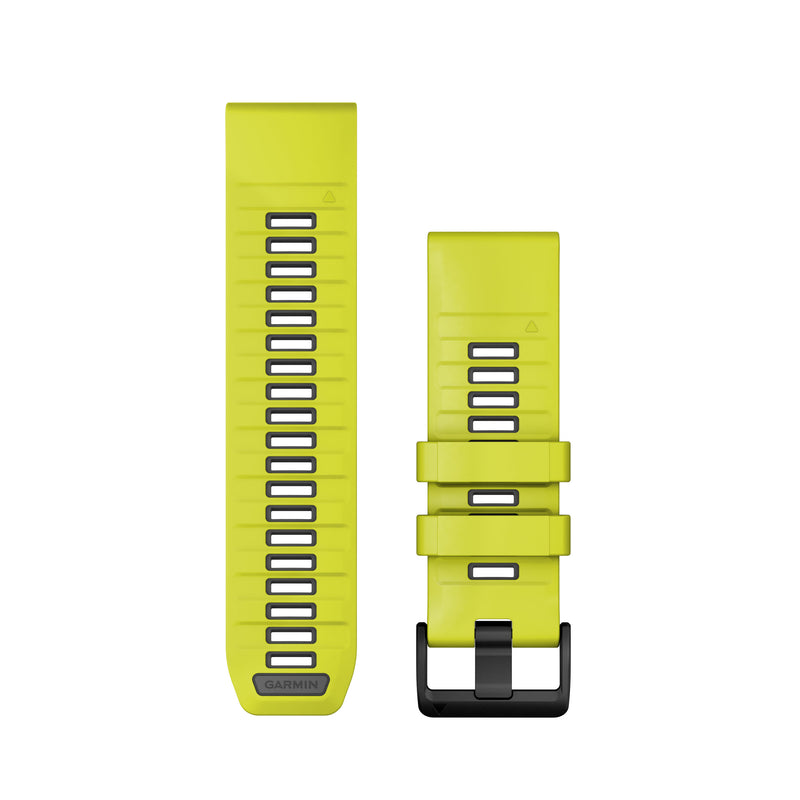 Încărcați imaginea în vizualizatorul Galerie, Curea silicon - QuickFit 26 watch band - Amp yellow | Graphite Silicone
