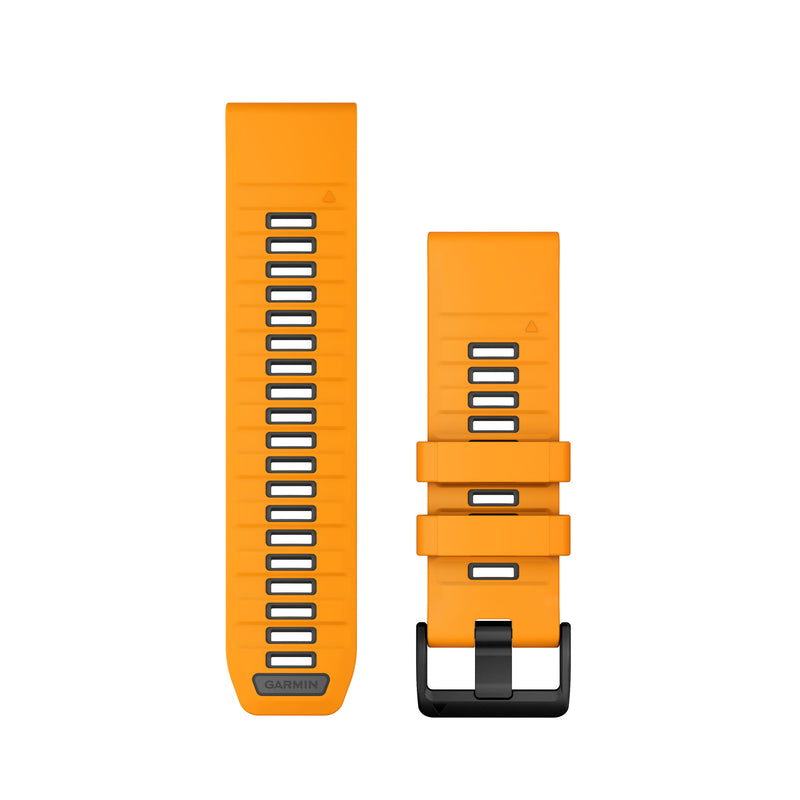 Încărcați imaginea în vizualizatorul Galerie, Curea silicon - QuickFit 26 watch band - Spark orange | Graphite Silicone
