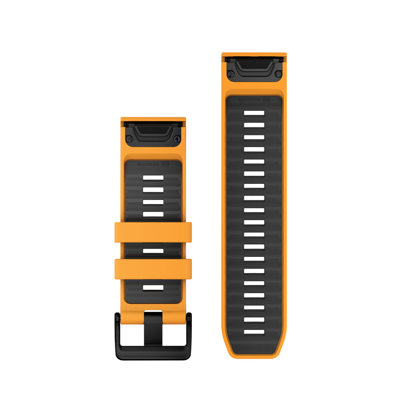 Încărcați imaginea în vizualizatorul Galerie, Curea silicon - QuickFit 26 watch band - Spark orange | Graphite Silicone
