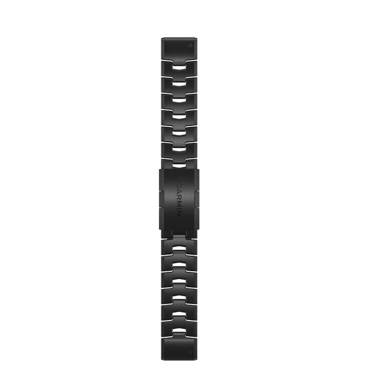Load image into Gallery viewer, Curea metalica - QuickFit 22 - Vented Titanium Bracelet with Carbon Gray DLC Coating
