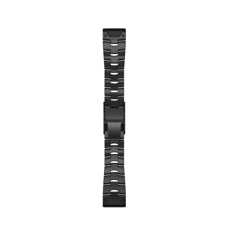 Load image into Gallery viewer, Curea metalica - QuickFit 26 - Titanium Vented Bracelet with Carbon Gray DLC Coating
