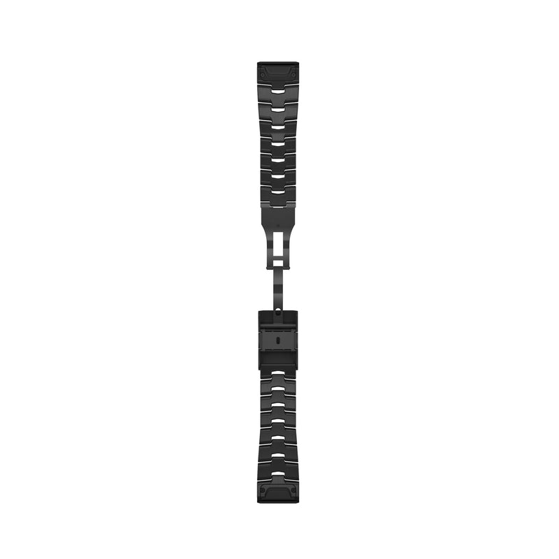 Load image into Gallery viewer, Curea metalica - QuickFit 26 - Titanium Vented Bracelet with Carbon Gray DLC Coating

