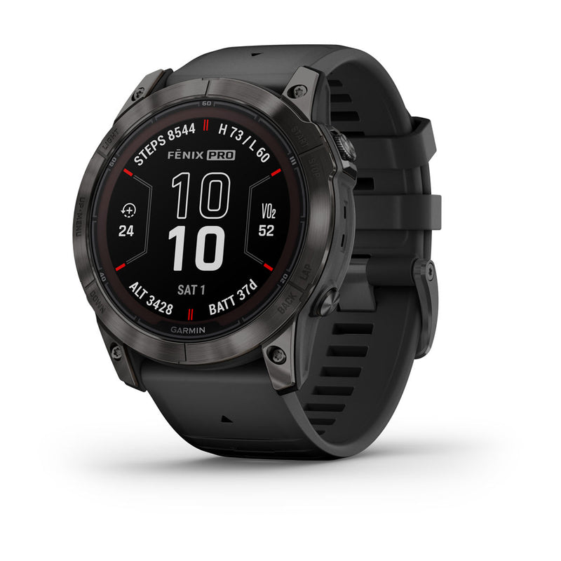Load image into Gallery viewer, Fenix 7X Pro Sapphire Solar - Carbon Gray DLC Titanium with Black Band
