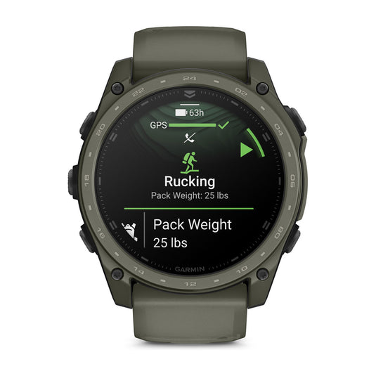 Garmin TACTIX 8 – 51 mm, AMOLED, strat de acoperire Cerakote | Include Applied Ballistics Ultralight Solver și strat de acoperire Cerakote Olive Drab