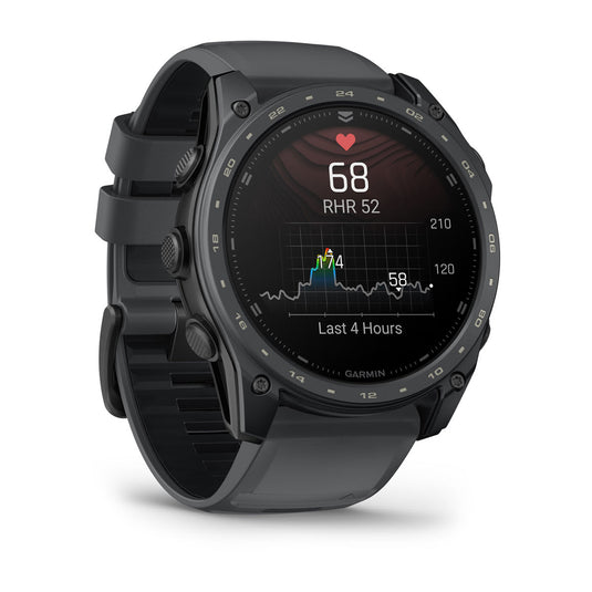 Garmin TACTIX 8 – 51 mm, AMOLED, strat de acoperire Cerakote | Include Applied Ballistics Ultralight Solver și strat de acoperire Cerakote Slate Gray