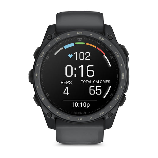 Garmin TACTIX 8 – 51 mm, AMOLED, strat de acoperire Cerakote | Include Applied Ballistics Ultralight Solver și strat de acoperire Cerakote Slate Gray