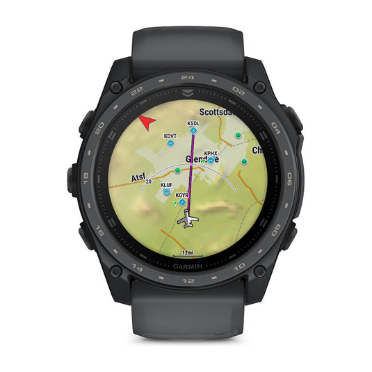Garmin TACTIX 8 – 51 mm, AMOLED, strat de acoperire Cerakote | Include Applied Ballistics Ultralight Solver și strat de acoperire Cerakote Slate Gray