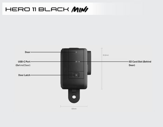 GoPro - camera actiune - HERO11 MINI - Black