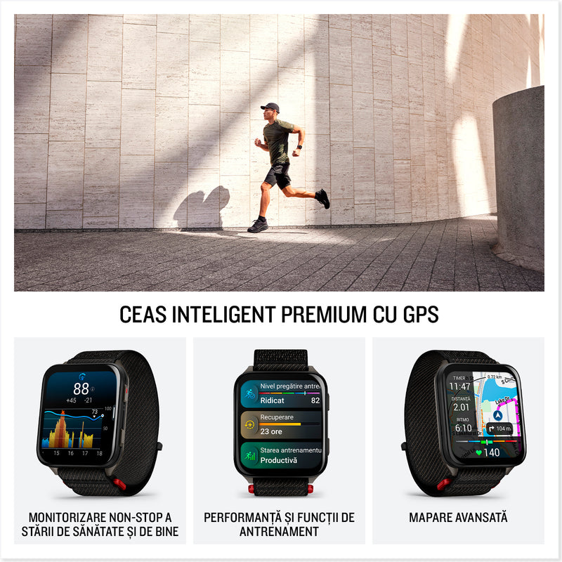Load image into Gallery viewer, GARMIN - VENU X1 - SMARTWATCH CU GPS ȘI AMOLED - MOSS CU SPATE DIN TITAN ARGINTIU ȘI CUREA DIN NAILON COMFORTFIT MOSS
