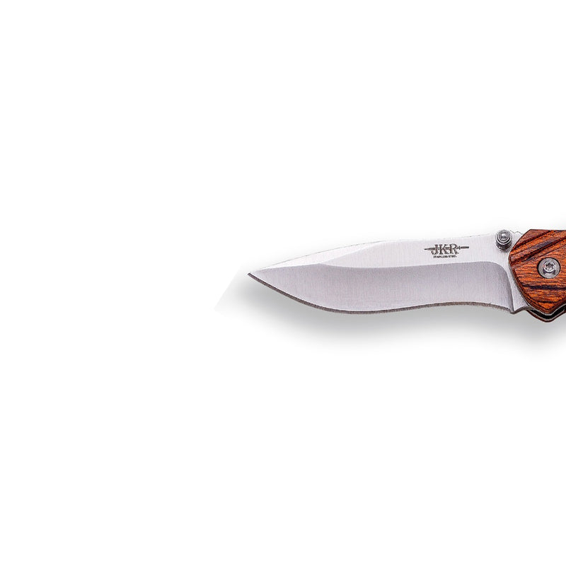 Load image into Gallery viewer, Briceag JOKER, maner lemn zebrawood, lama 8 cm JKR0647
