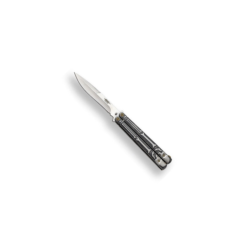 Load image into Gallery viewer, Briceag fluture JOKER, maner otel, lama 11 cm, JKR0687
