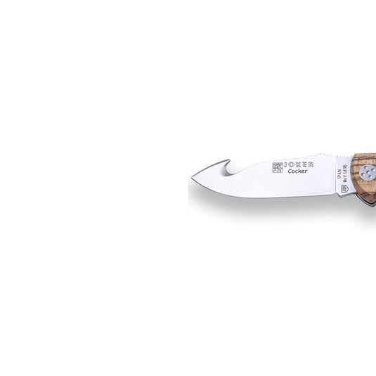 Briceag pentru jupuit JOKER COCKER, maner lemn bocote, lama 9 cm, NB135