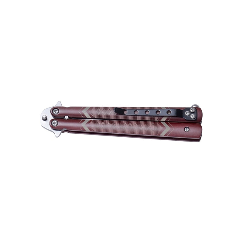 Load image into Gallery viewer, Briceag fluture JOKER, maner aluminiu, lama 8.5 cm, JKR0470
