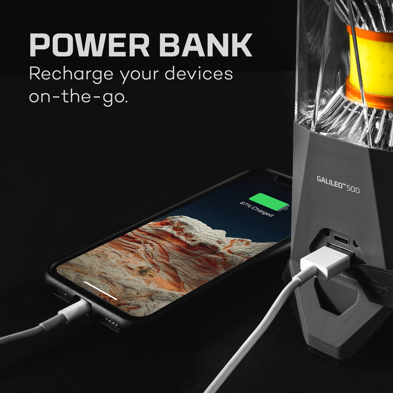 Load image into Gallery viewer, Lanterna pentru cort / camping, 3 moduri, functie PowerBank, NEBO GALILEO 500
