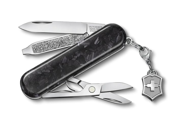 Briceag multifunctional Victorinox Classic SD, Editie Speciala, Brilliant Carbon, 0.6221.90