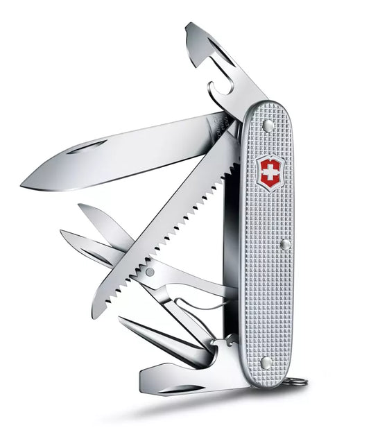 Cutit briceag, 10 functii, VICTORINOX FARMER X ALOX 0.8271.26