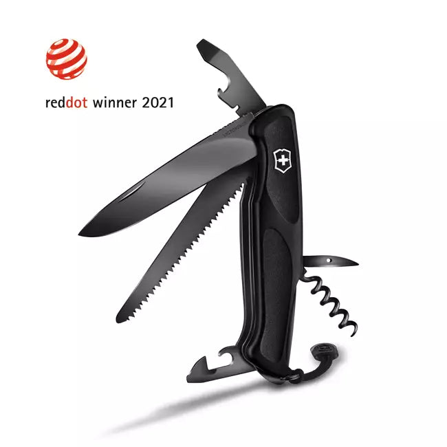 Încărcați imaginea în vizualizatorul Galerie, Briceag multifuctional, 13 functii, VICTORINOX RANGER 55 ONYX BLACK 0.9563.C31P
