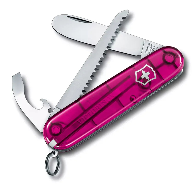 Încărcați imaginea în vizualizatorul Galerie, Cutit briceag pentru copii, 9 functii, VICTORINOX MY FIRST VICTORINOX H PINK 0.2373.T5
