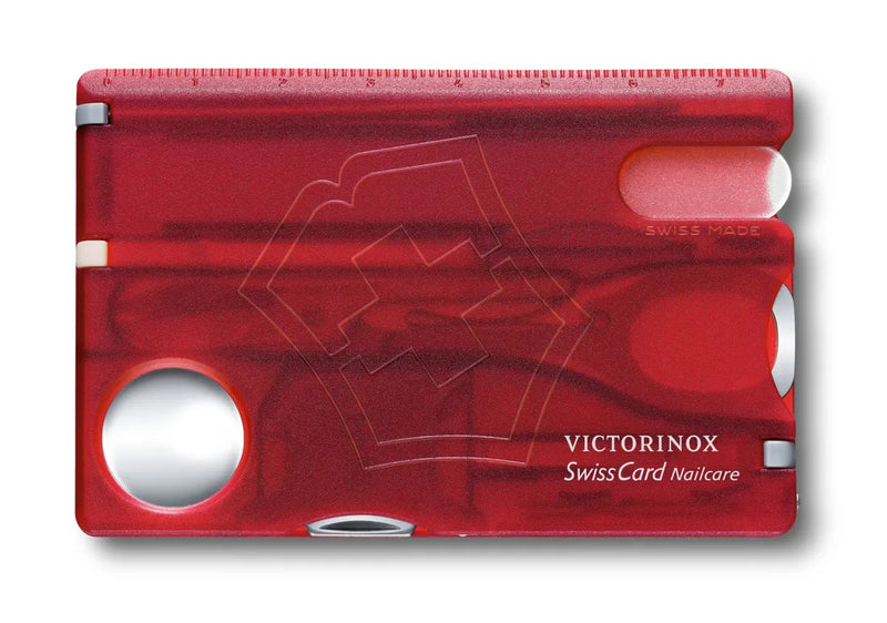 Încărcați imaginea în vizualizatorul Galerie, Card Multifunctional VICTORINOX SWISS CARD NAILCARE RED 0.7240.T
