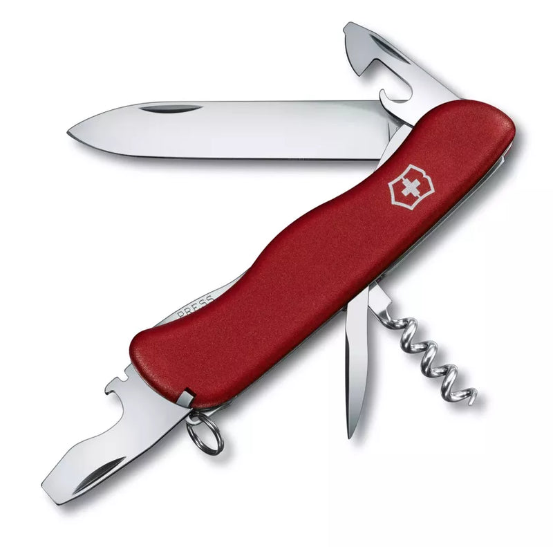 Încărcați imaginea în vizualizatorul Galerie, Briceag multifunctional, 11 functii, VICTORINOX PICKNICKER ROSU 0.8353
