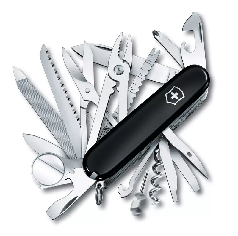 Load image into Gallery viewer, Cutit briceag, 33 functii, VICTORINOX SWISS CHAMP BLACK 1.6795.3
