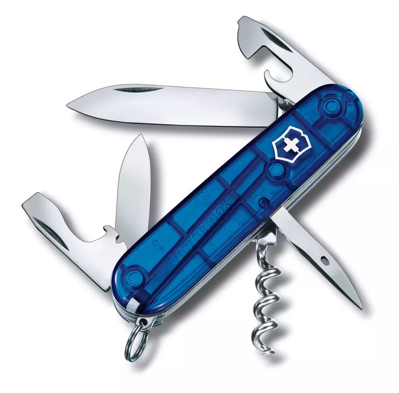 Încărcați imaginea în vizualizatorul Galerie, Cutit briceag, 12 functii, VICTORINOX SPARTAN TRANSPARENT BLUE 1.3603.T2
