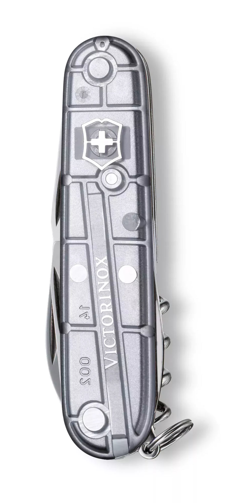 Încărcați imaginea în vizualizatorul Galerie, Cutit briceag, 12 functii, VICTORINOX SPARTAN TRANSPARENT SILVER 1.3603.T7
