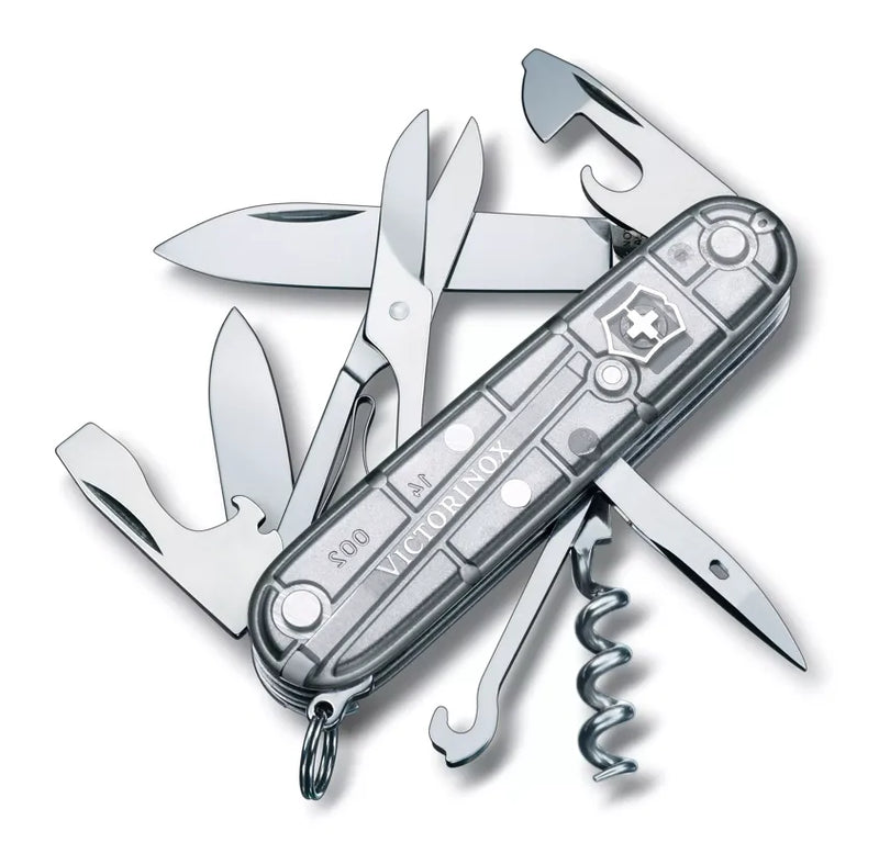 Load image into Gallery viewer, Cutit briceag, 14 functii, VICTORINOX CLIMBER TRANSPARENT WHITE 1.3703.T7
