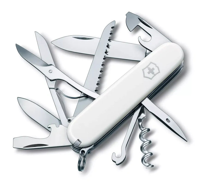 Cutit briceag, 15 functii, VICTORINOX HUNSTMAN ALB 1.3713.7